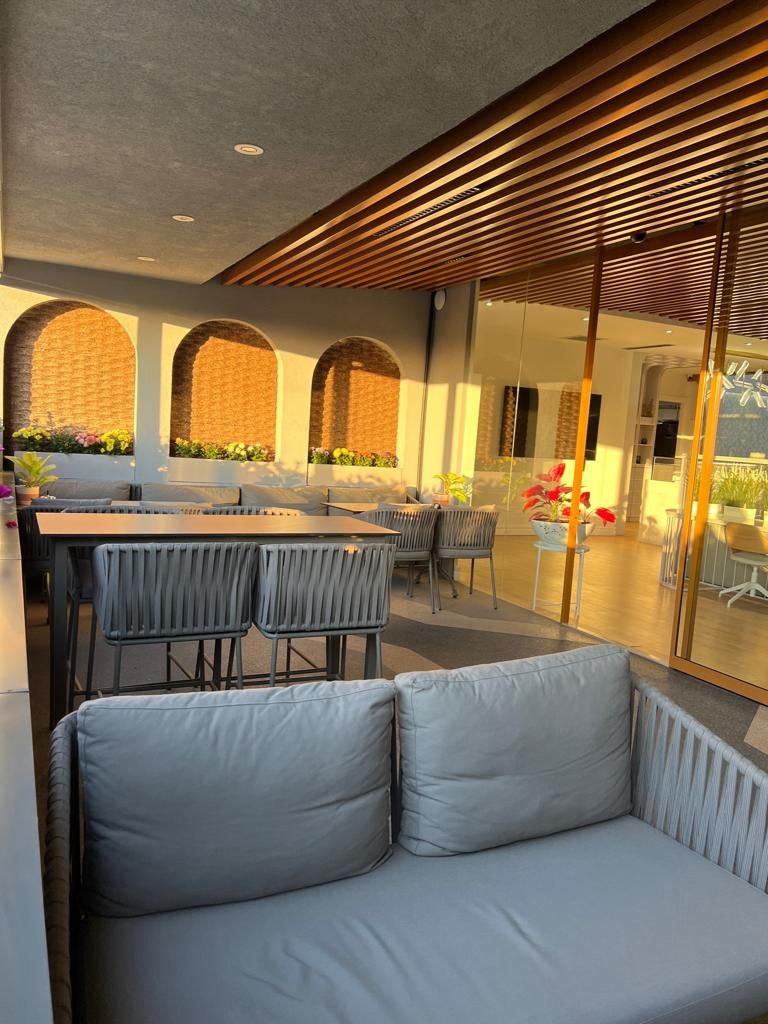 Dental Clinic Balcony Couches and Desks