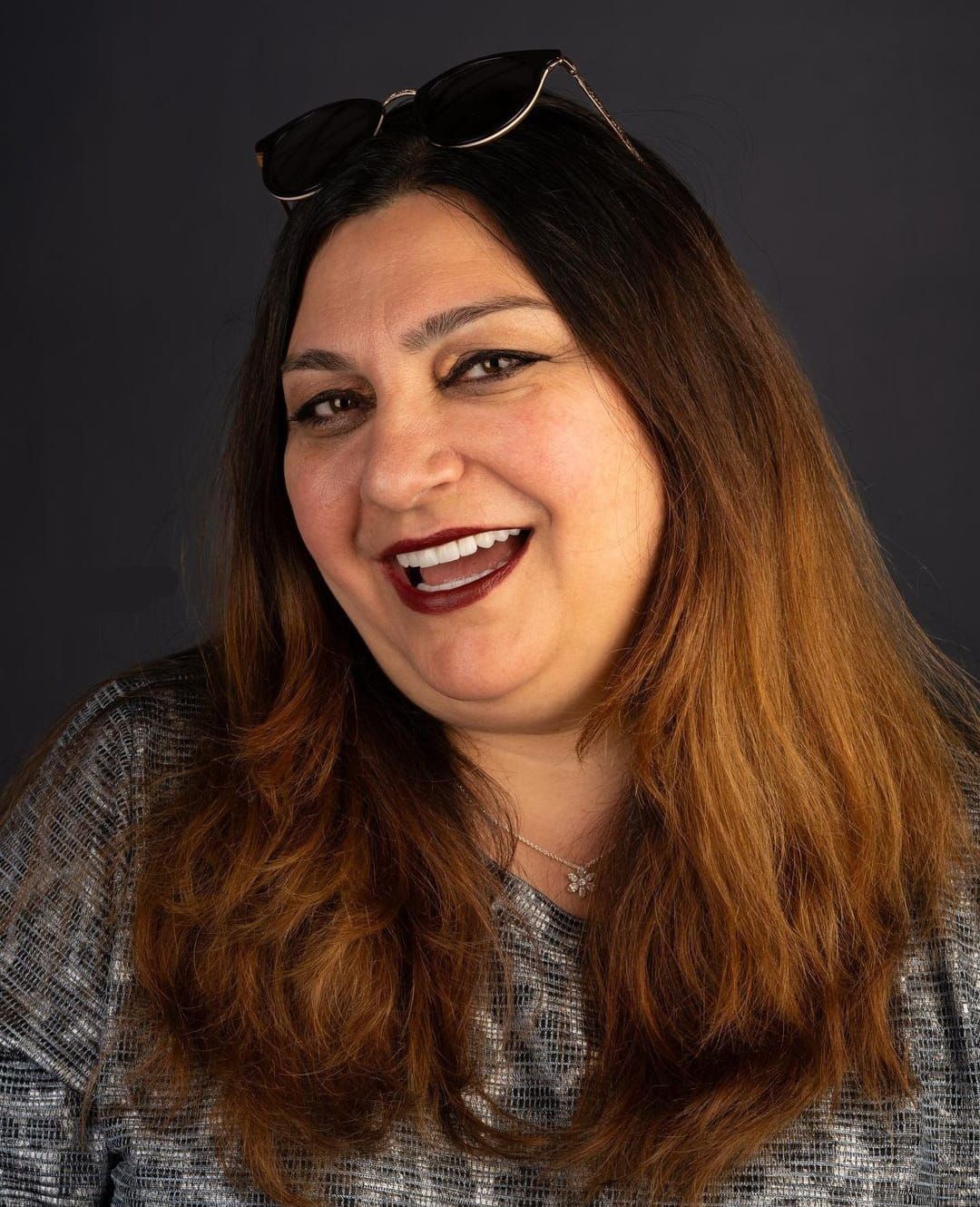 Smiling Woman with White Teeth